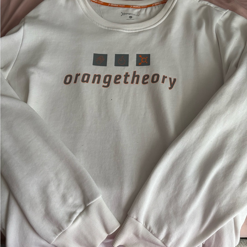 Orangetheory White Crewneck Sweatshirt